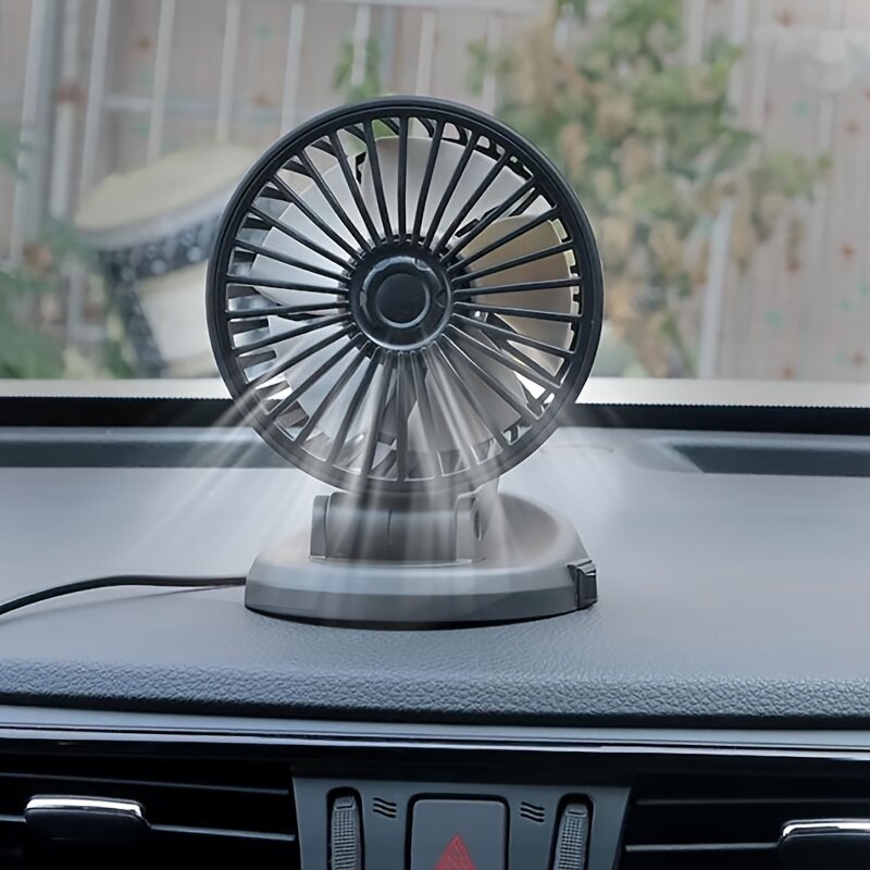 車用扇風機｜夏・強い風・車内・涼しい・回転・冷却車・USB・ファン・便利・安心・運転・快適|undefined