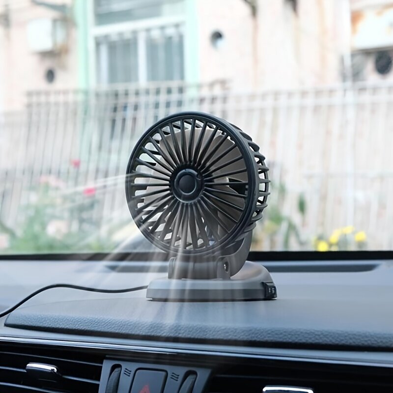 車用扇風機｜夏・強い風・車内・涼しい・回転・冷却車・USB・ファン・便利・安心・運転・快適|undefined