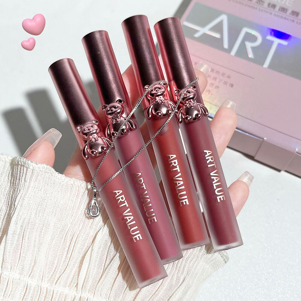 Art Value ネックレス付きリップセット｜リップマッド＆リップグロス・2種類・クマ🐻・水滴💧・白く見せる | ビューティー |  7sGood通販
