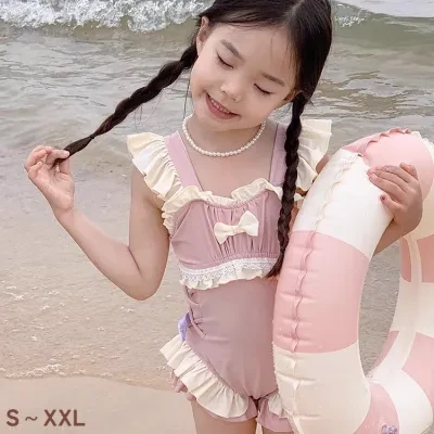 子供用水着｜キッズ・女の子・リボン付き・派手・新作・子供用・夏・新作・おしゃれ・韓国風