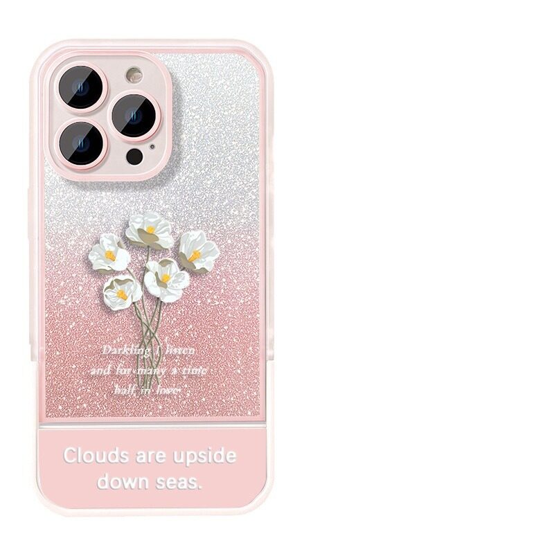 iphone用スマホケース｜14promax対応・13/12対応・ホワイトフラワー・クリエイティブ・XS/XR対応・透明・落下防止|undefined