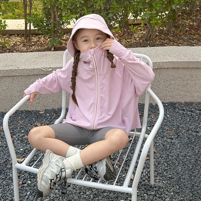 日焼け止め服｜UPF 50+・UVカット・日焼け止め・女の子・新作・夏・アウトドア・フード付き・快適・涼しい・爽やか・冷房対策|undefined