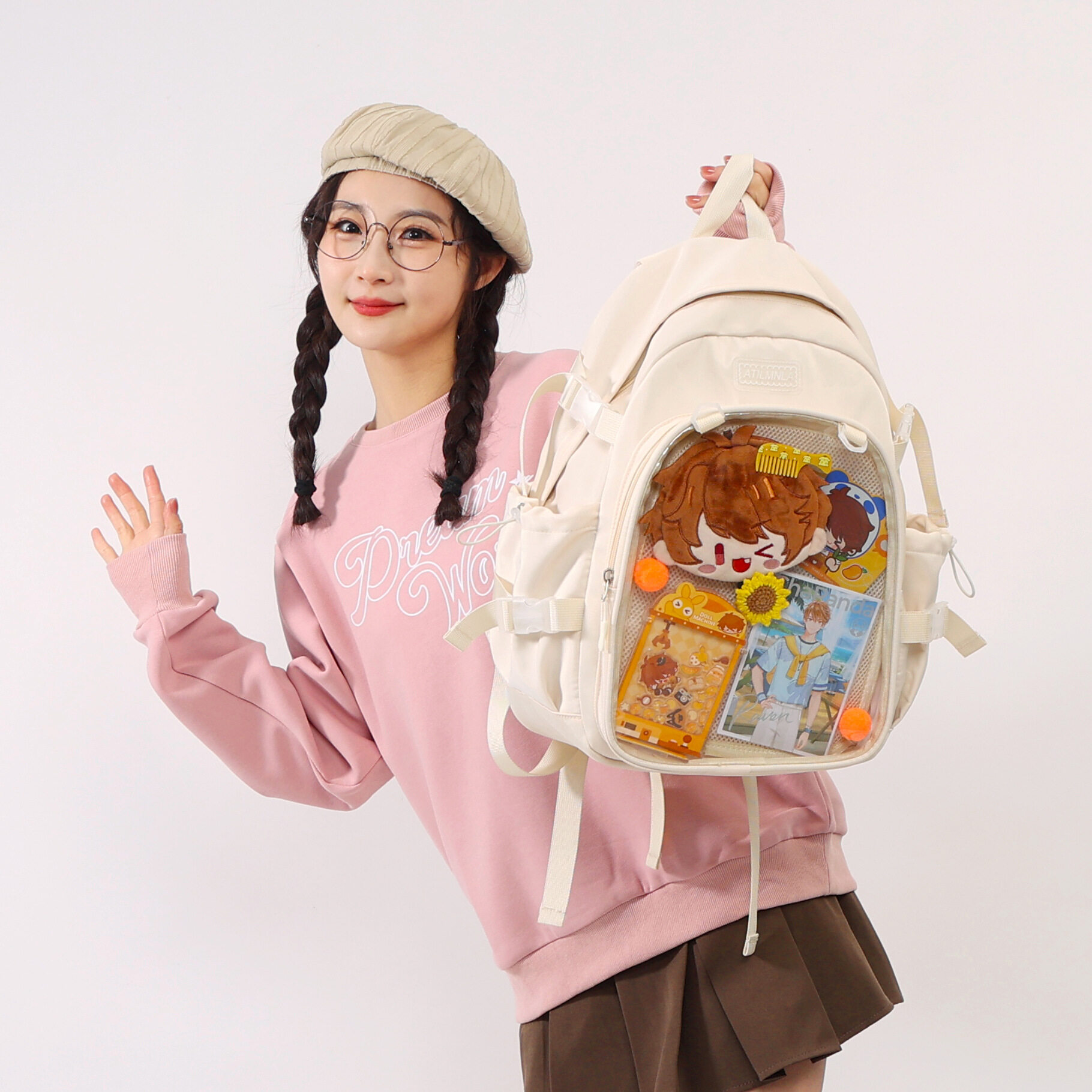 痛バッグ｜痛バ・推し活・アニメグッズ・バッジ入れ・リュックサック・レディース・可愛い・マイノリテ・高品質・人気・シンプル・プレゼント・ギフト|undefined