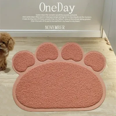 肉球型ペット用マット｜猫砂対策・猫砂飛び散り防止・トイレ用・ランダム色