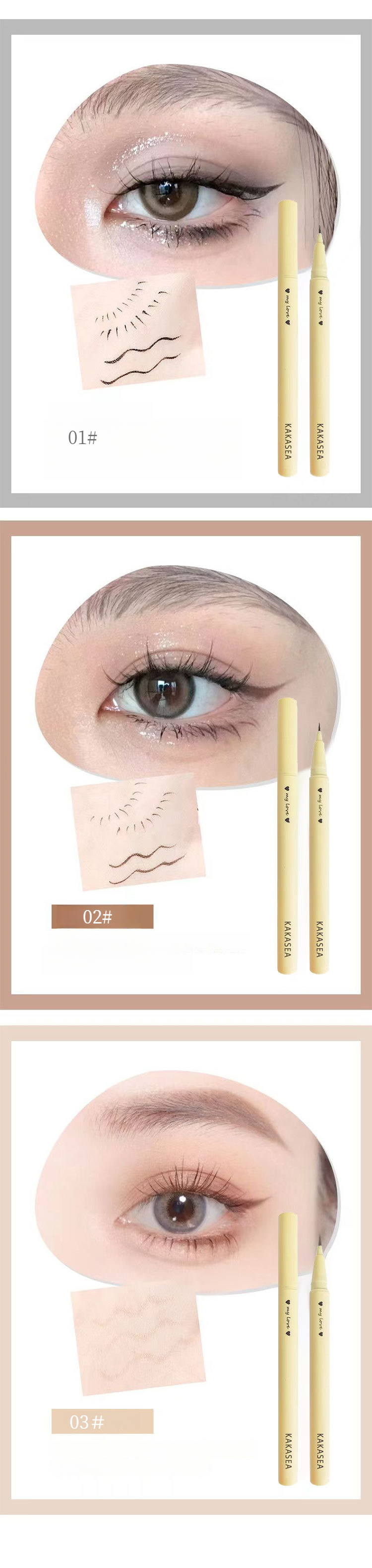 BR770 ウォータープルーフ アイライナー 6本セット BR770 ウォータープルーフ アイライナー 6本セット 377-0.jpg