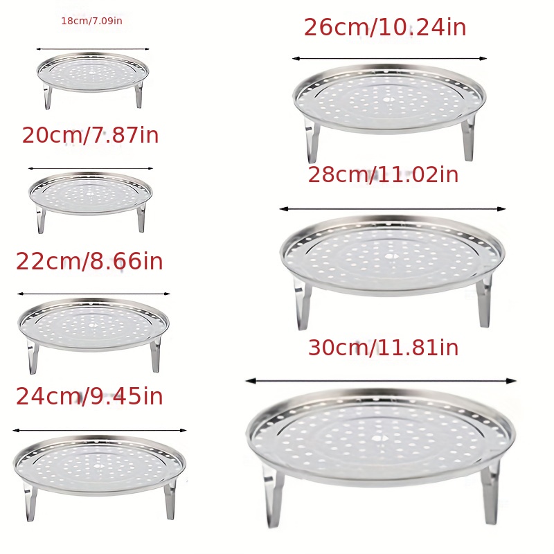 蒸しラック｜3本足・取り外し可能なスチームプレート・包子・餃子用スチームバスケット|undefined