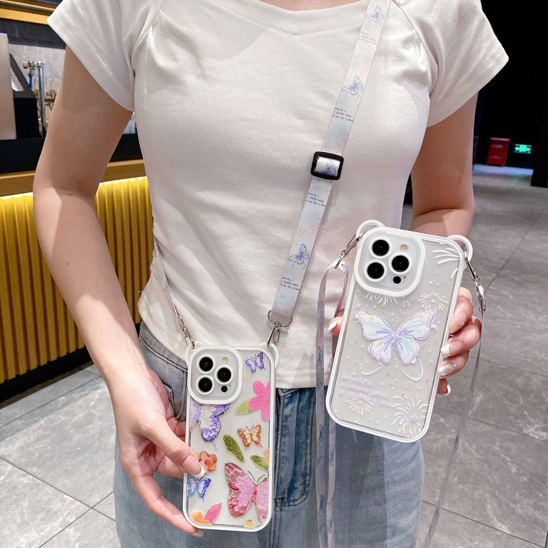 iPhone用スマホケース｜蝶々・オリジナルデザイン・iPhoneシリーズ対応・ケース・iPhoneProMax対応・全面保護・女性向け・個性的|undefined