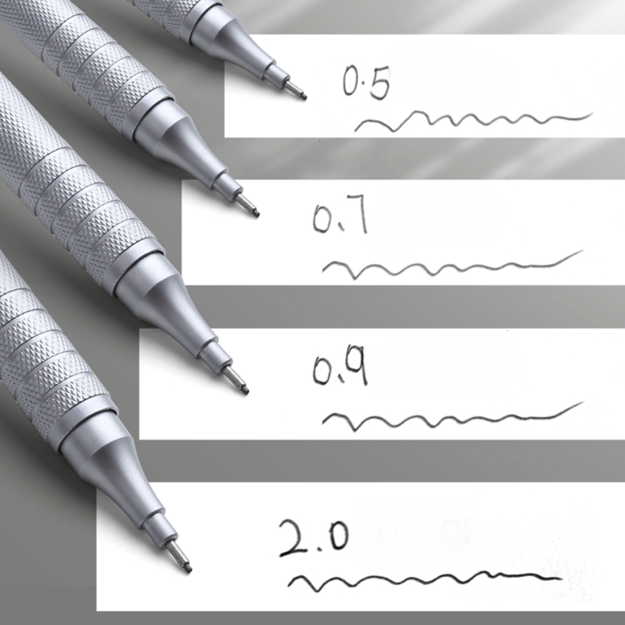 自動鉛筆｜0.5・低い重心・2B・描画用・0.7・工学図面・アニメ絵画・金属製|undefined