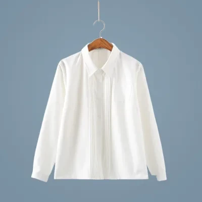白シャツ｜夏服・長袖・半袖・アコーディオンプリーツ・クールシャツ・学生服・ワイシャツ・シャツ・コスチューム・制服 ・女子高生・jk・服