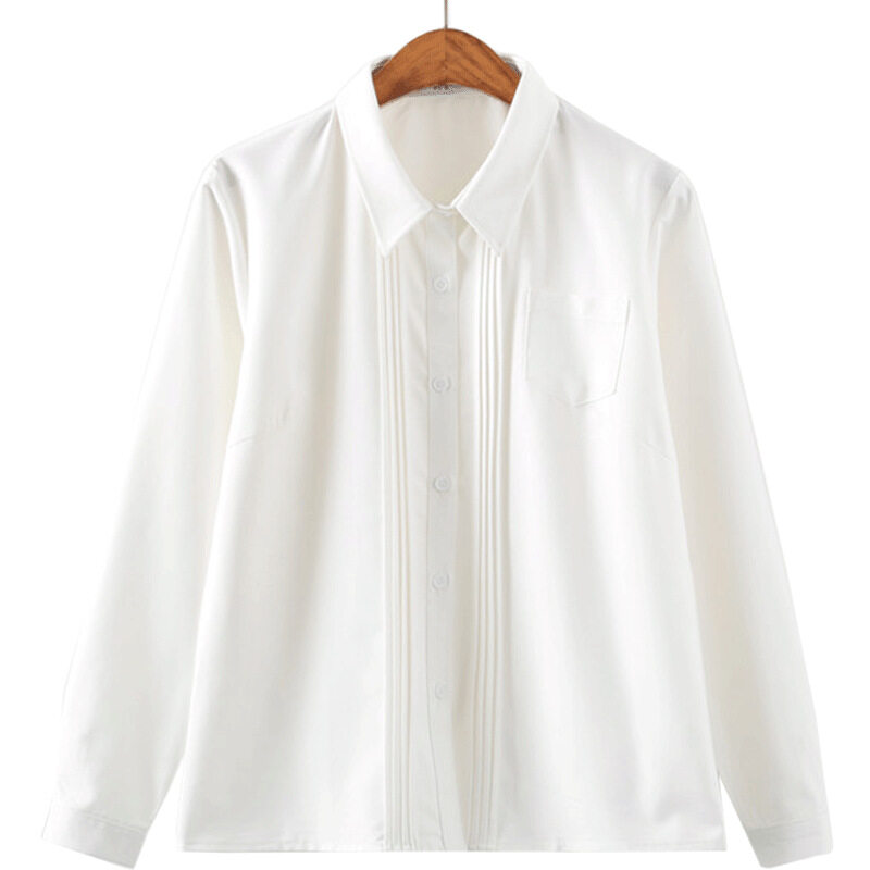 白シャツ｜夏服・長袖・半袖・アコーディオンプリーツ・クールシャツ・学生服・ワイシャツ・シャツ・コスチューム・制服 ・女子高生・jk・服|undefined