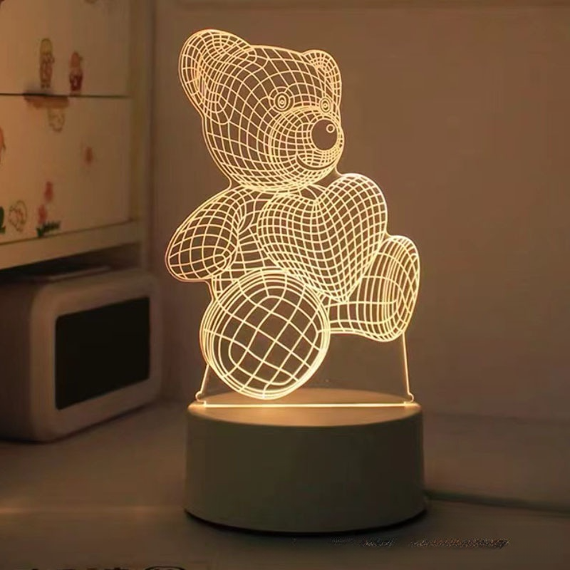 ナイトライト｜3Dランプ・カートゥーン柄・可愛い・雰囲気ライト・カラフルライト|undefined