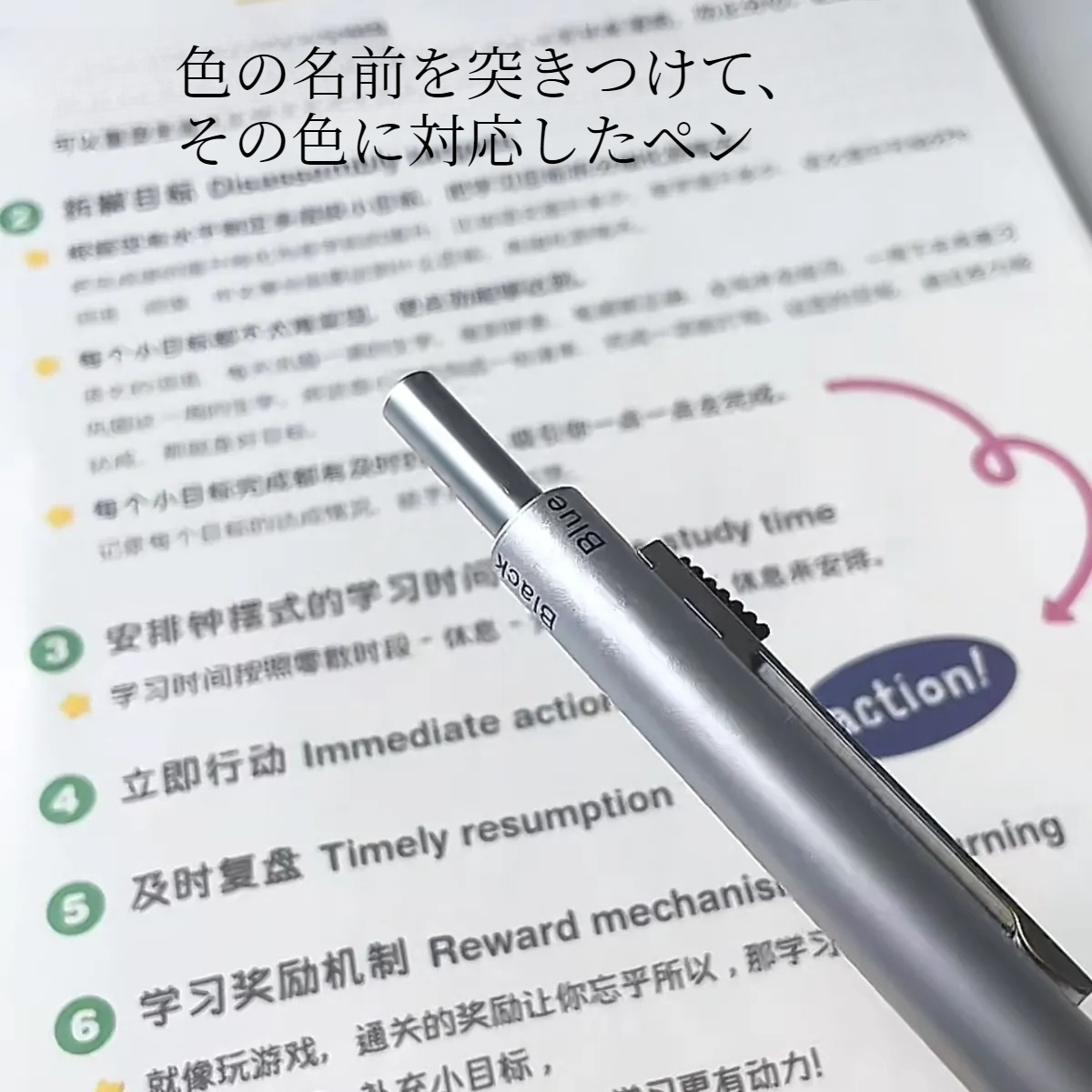 ゲルペン｜重力感知・4in1・多機能・金属・自動鉛筆・学生用・ビジネス用・多色ペン・黒色・0.5・押しボタン・シャーペン・レッド・ブルー・ブラック|undefined