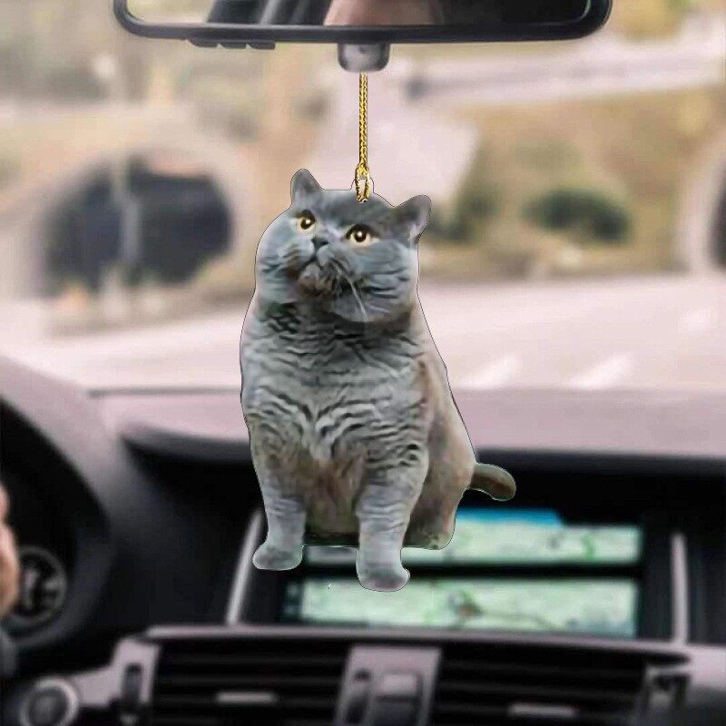 アクリル製・猫ちゃん車用アクセサリー｜ 猫ちゃん・可愛い・猫の形・ハンギング・バックパック・カーペンダント・ホームデコレーション・アクセサリー・女性|undefined