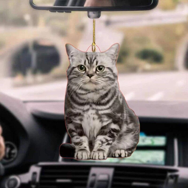 アクリル製・猫ちゃん車用アクセサリー｜ 猫ちゃん・可愛い・猫の形・ハンギング・バックパック・カーペンダント・ホームデコレーション・アクセサリー・女性|undefined
