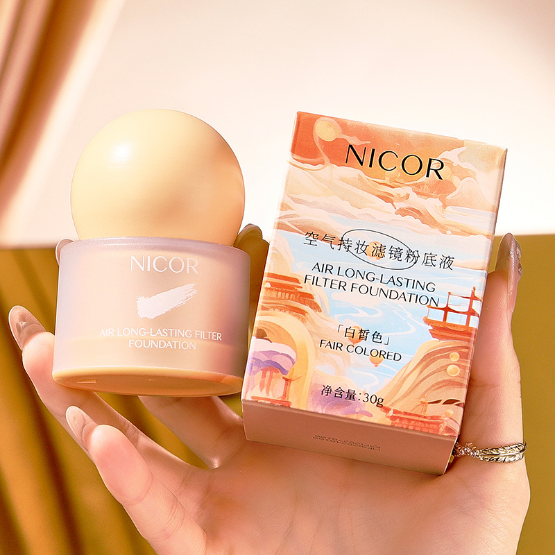 Nicor ファンデーション｜長時間持続・軽量カバー・自然仕上げ・毛穴カバー・均一肌色・日常使い・特別な日・30g|undefined