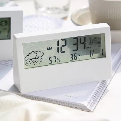 目覚まし時計｜電子音アラーム・温度・湿度・カレンダー【詳細ページで使い方確認必要】