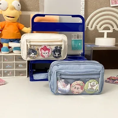 透明ペンケース｜痛バッグ・推し活・アニメグッズ・二次元・大容量・収納・学生用・かわいい・多機能・収納バッグ