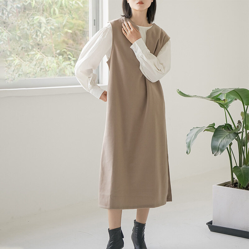 コート｜秋冬用・Vネック・ノースリーブ・マント・ワンピース・新作・外出用・服|undefined