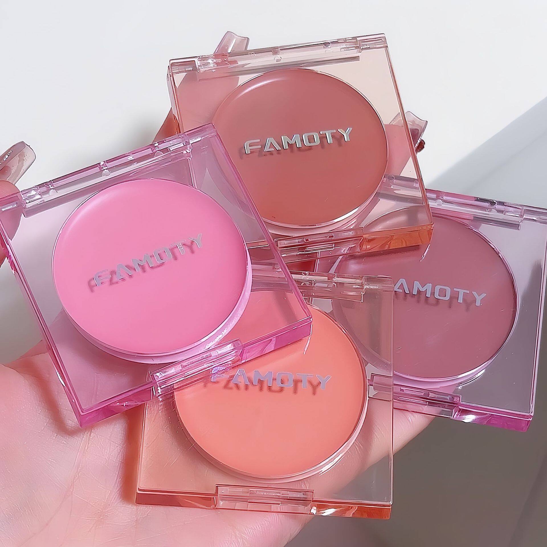 FAMOTY チークパレット｜ナチュラル発色・持ち運び便利・長持ち・軽いテクスチャー・初心者向け・デイリーユース・多色展開・スムーズな仕上がり|undefined