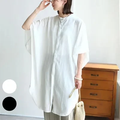 Tシャツ｜夏・新作・涼しい・快適・通気性抜群・ブラック・ホワイト・ゆったり・女性用・シャツ・短袖・服