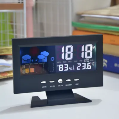 目覚まし時計｜デジタルLED時計・置き時計・デジタルLED・温湿度計・おしゃれ・多機能・シンプル・見やすい・明るさ・大画面・ライト付き