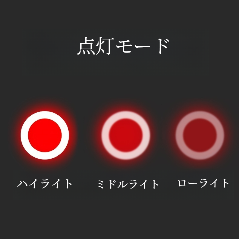 ハート/三角形/丸型自転車テールライト｜1個・USB充電式・LED自転車・リアランプ インテリジェントブレーキ付き・マウンテンバイク・ロードバイク|undefined