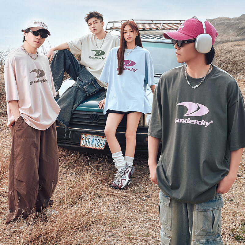 Tシャツ｜プリント・半袖・コットン・ゆったり・アメカジ・カップル・オーバーサイズ・夏新作・ファッション・メンズ・レーディス・服|undefined