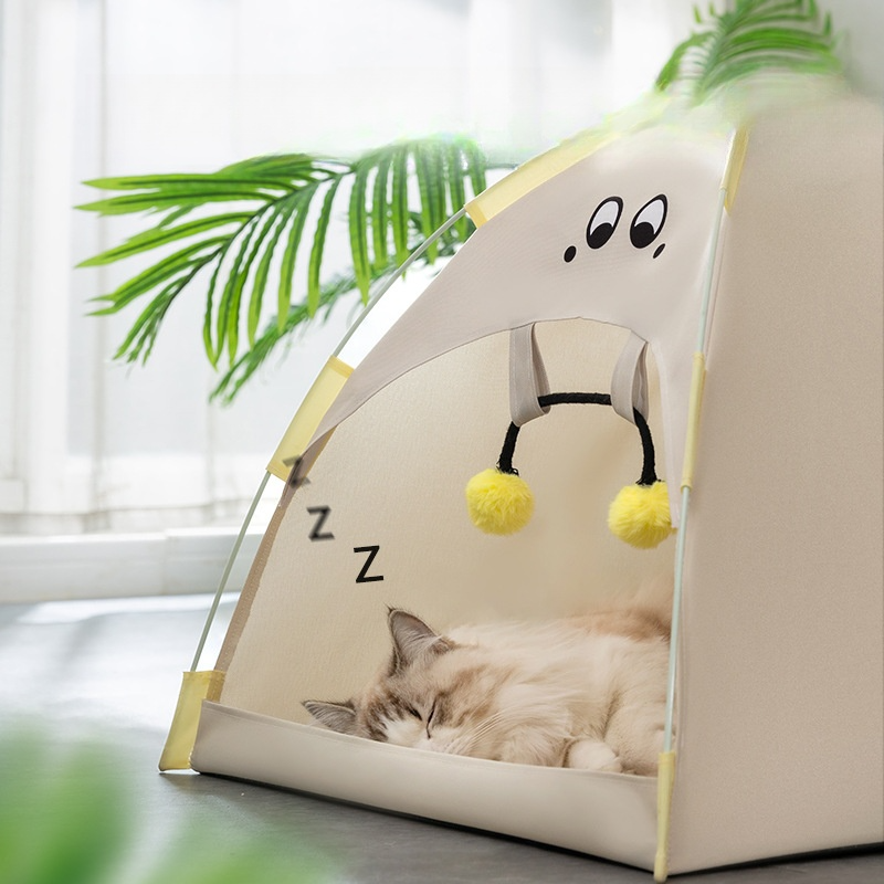 ペット用テント｜猫ハウス・収納可能・春・夏・小型犬・両面使えるマット|undefined
