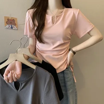 Ｔシャツ｜半袖・ショートスリーブ・シンプル・カジュアル・女性用・レディースファッション・可愛い・デザイン感・新作・服