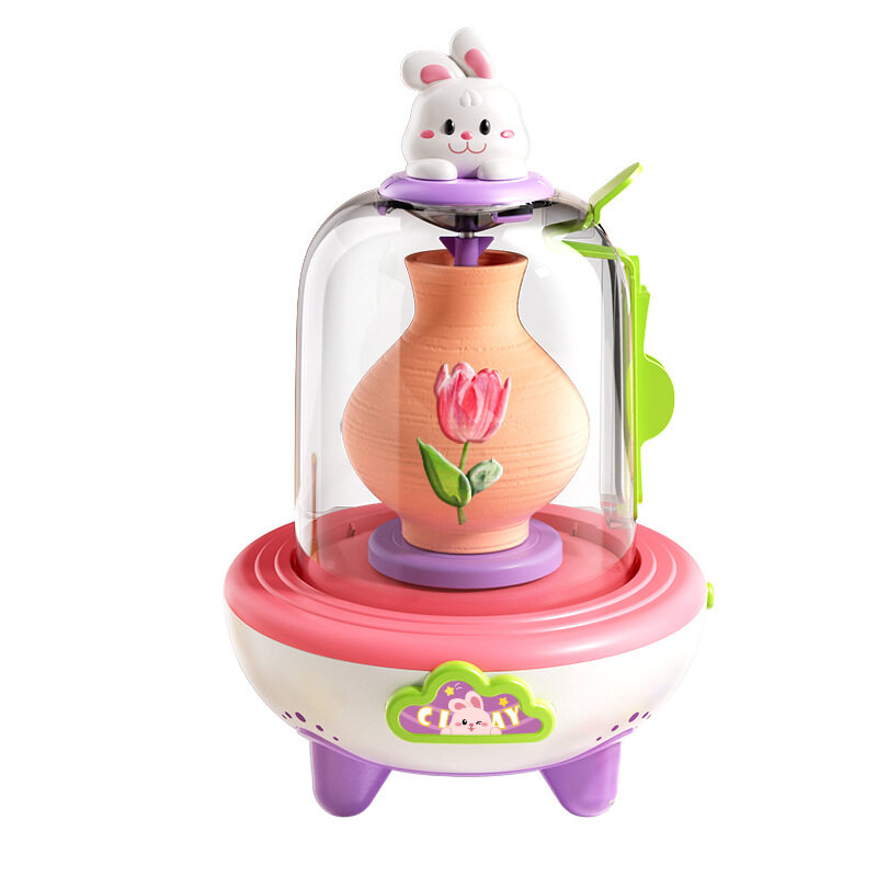 【指先おもちゃ】子供用 電動陶芸セット｜手作り・粘土・小学生向け・知育・おもちゃ|undefined