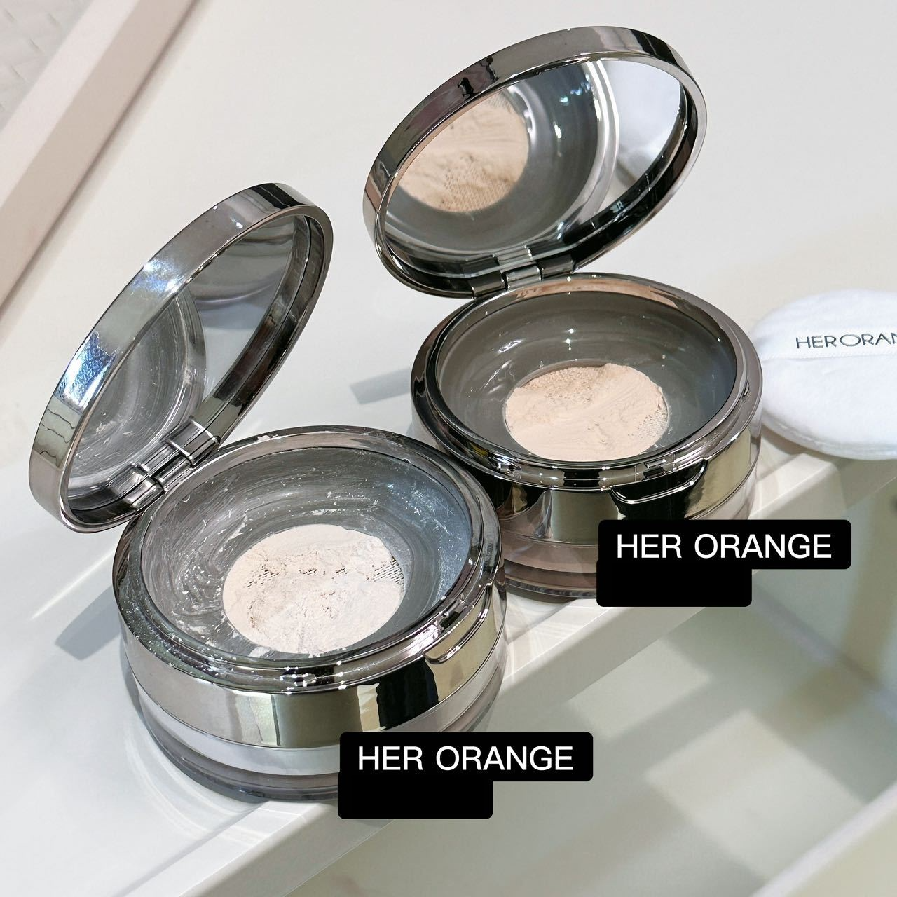 HERORANGE|マット仕上げ・ダイヤモンドパウダー・オイルコントロール・ウォータープルーフ・ナチュラル明るさ・白浮き防止・柔らかいフォーカス・パウダー|undefined