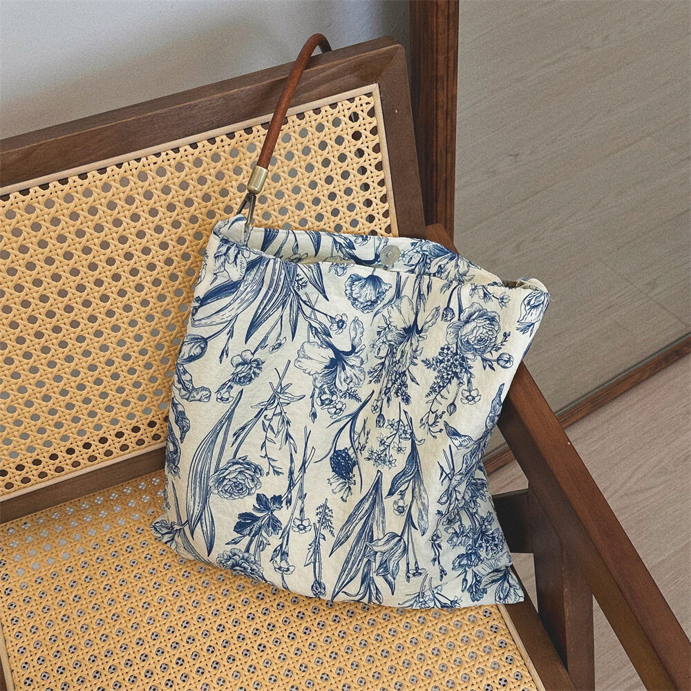 ショルダーバッグ｜花柄・ハンドバッグ・斜め掛け・夏用・薄手・コットンバッグ|undefined