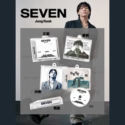 アルバム型のホルダー｜ミニアルバム・BTS ミニCDキーホル・推し活・BTS・Jung Kook・ジョングク・SEVEN・かわいいグッズ【ご注文前に紹介を確認】