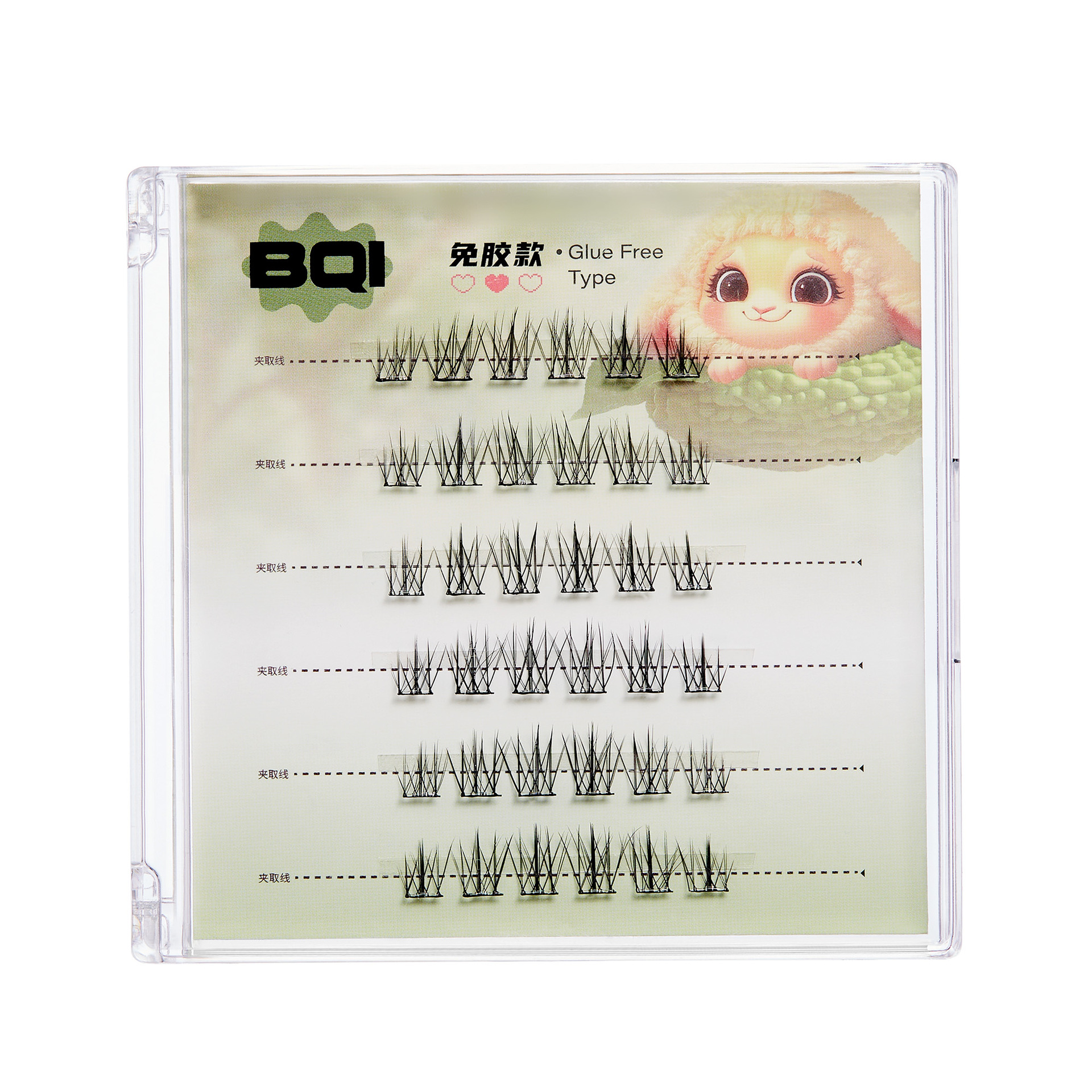 BQIつけまつげ｜自粘・単束・カール・自然・リアル・部分用・初心者向け・簡単・便利|undefined