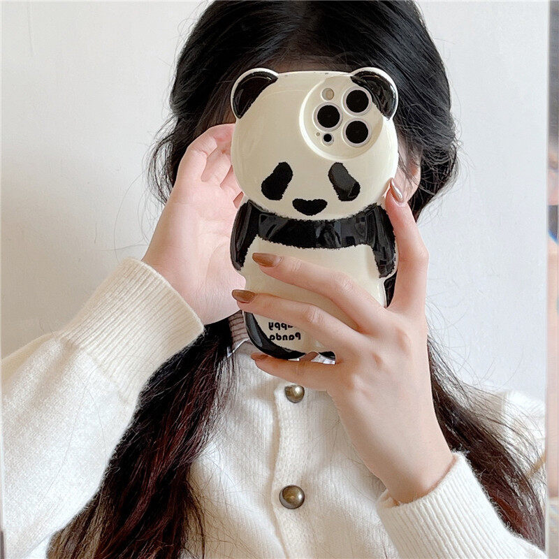 アイフォーンケース｜スマホケース・立体・パンダ・可愛い・衝撃吸収・保護カバー・IPHONE多シリーズに適用|undefined