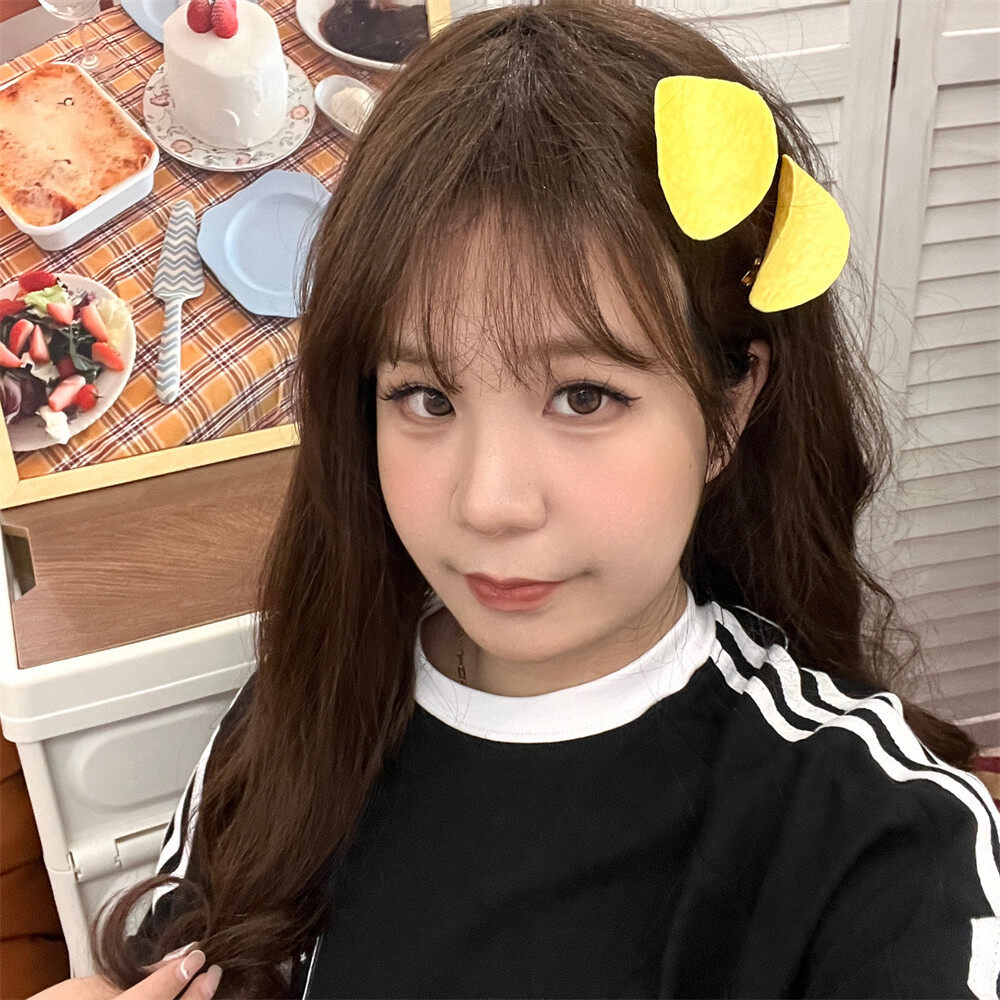 ヘアクリップ｜ユニーク・ポテトチップス・かわいい・カートゥーン・食べ物・リアルな食べ物・サイドクリップ・前髪クリップ・ヘアアクセサリー|undefined