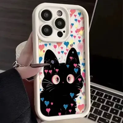 アイフォーンケース｜スマホケース・可愛いネコ・カートゥーン・個性的・IPHONE多シリーズに適用・保護カバー