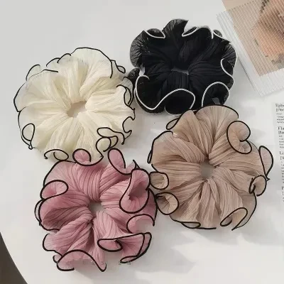 シュシュ｜シフォン・大きめ・ヘアゴム・くしゅくしゅ・お団子ヘア・ファッション・ヘアアクセサリー・おしゃれ