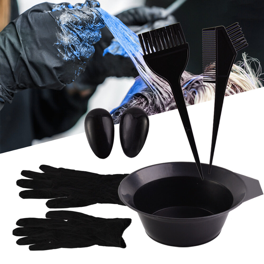 髪染めセット｜使い捨て・7点セット・ヘアカラー道具・サロン用品・手袋・染髪|undefined