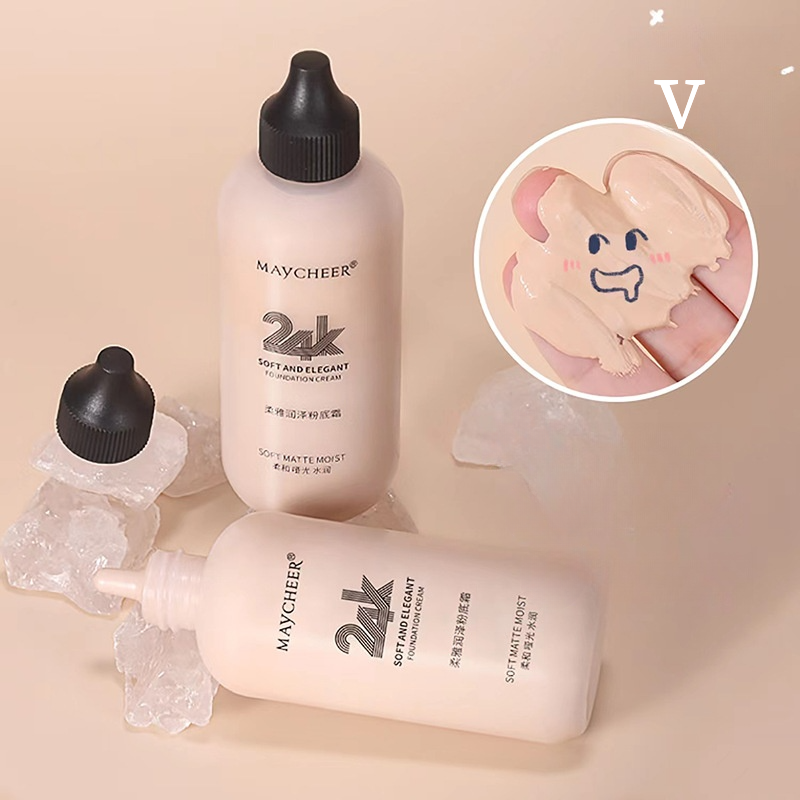 maycheerファンデーション｜24K・柔らかい・保湿・コントロールオイル・肌色を明るく・自然な仕上がり・滑らか・フィット感・繊細|undefined