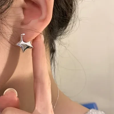 YOOYOOTOWN ピアス｜五角星・レトロ・小ぶり・S925シルバー・ピアス・繊細・エレガント