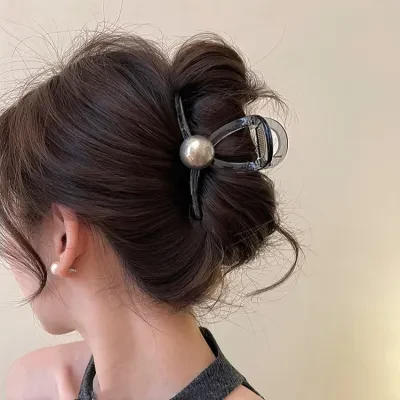 ヘアクリップ｜光沢感のあるパール・2024年新作・高級・ヘアアクセサリー