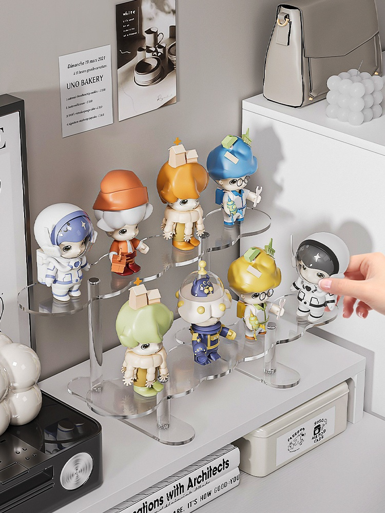 グッズ収納｜アクリルディスプレイスタンド・階段式・フィギュア収納