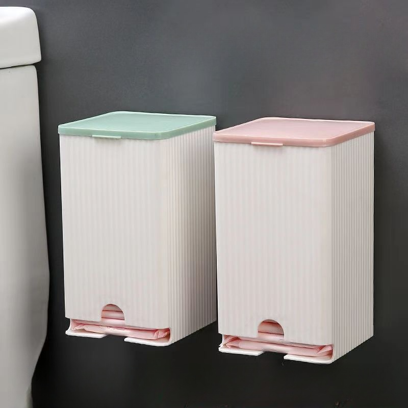 収納ボックス｜壁掛け・生理用品・ティッシュ・多機能・フタ付き・防塵・小物整理用|undefined