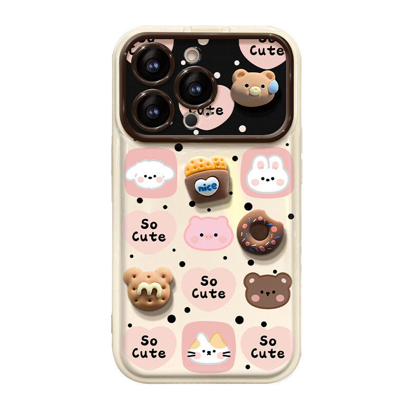 かわいいクマのケースパーツ｜iPhone6/7/8/se/X/XS/XR/XS Max/11/12/13/14/15 対応・スライド・熊グーズ・デザート|undefined