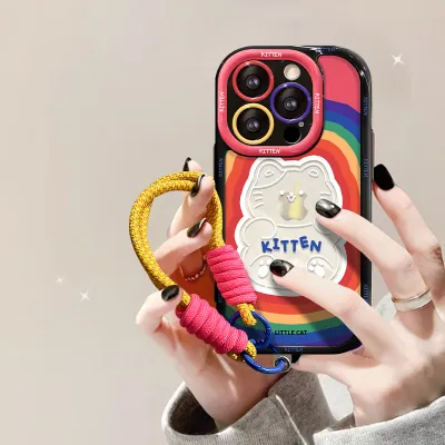 スマホケース｜iPhone7/8/se/X/XS/XR/XS Max/11/12/13/14/15 対応・猫デザイン・シリコンケース・ドーパミン