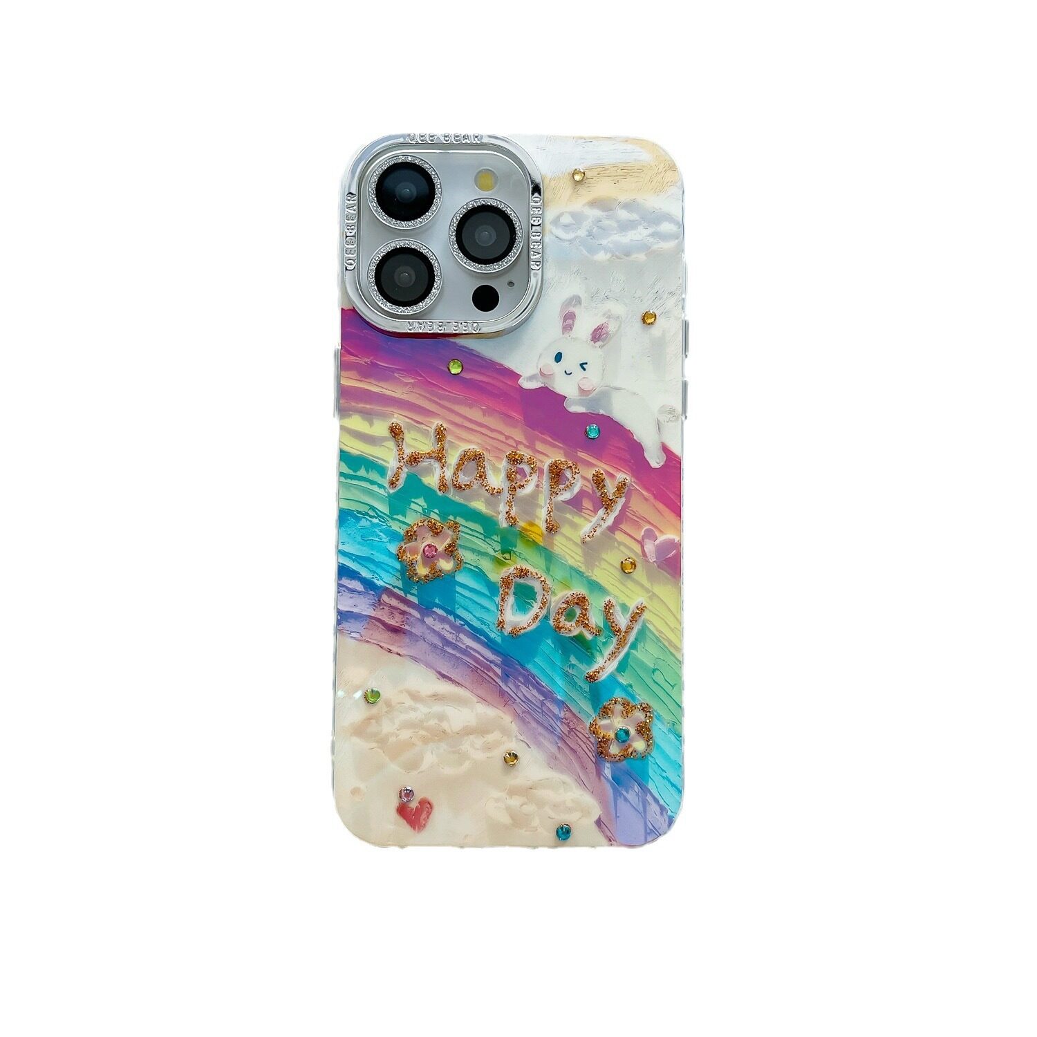 iPhone16スマホケース｜ブルーライト・水晶・レインボー・花柄・16ProMax・14Pro・iPhone13|undefined
