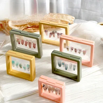 Orange.Nail ネイルチップ収納ケース｜透明・PEフィルム・防塵・防酸化・ネイルツール・シンプル・プラスチック・多機能・便利