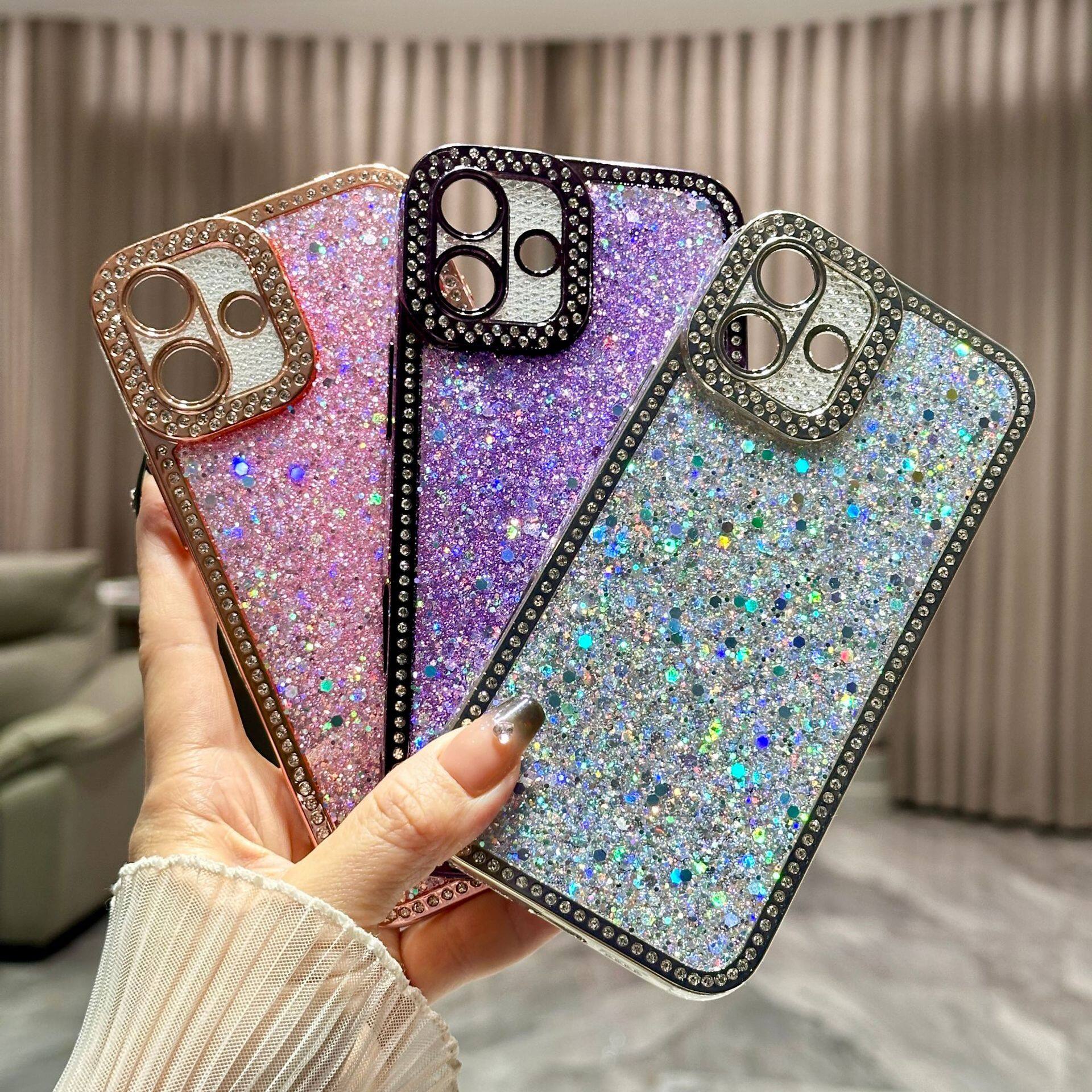 新作キラキラスマホケース｜ダイヤモンド・スパンコール・スマホケース・iPhone16Plus/15Pro/14/13対応・衝撃吸収・保護カバー|undefined