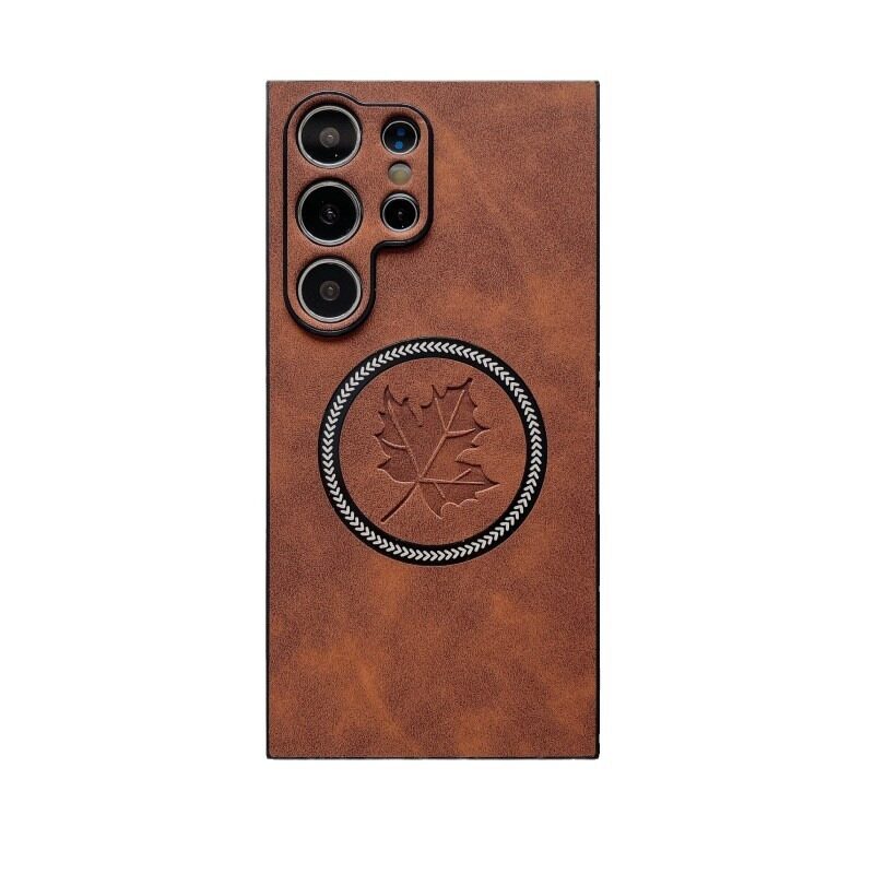 サムスンS24u対応スマホケース｜新型スマホケース・マグネット・ラムスキン・メープルリーフ・Note20P・耐衝撃・フルカバー・S23用|undefined
